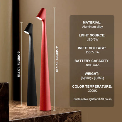 Wireless Dimmable Desk Light Lamp