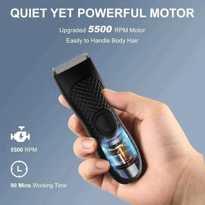 Men's Rechargeable Hair Trimmer for Body Grooming