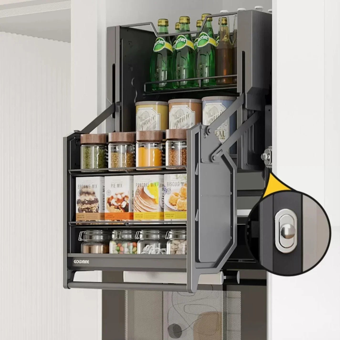 Space Saving Foldable Kitchen Storage Rack - Pexav