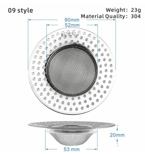 Easy Clean Kitchen Sink Strainer Filter