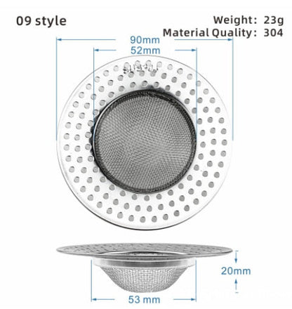 Easy Clean Kitchen Sink Strainer Filter