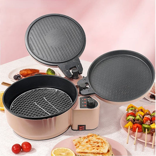 Versatile Reversible Electric Skillet Pan - Pexav