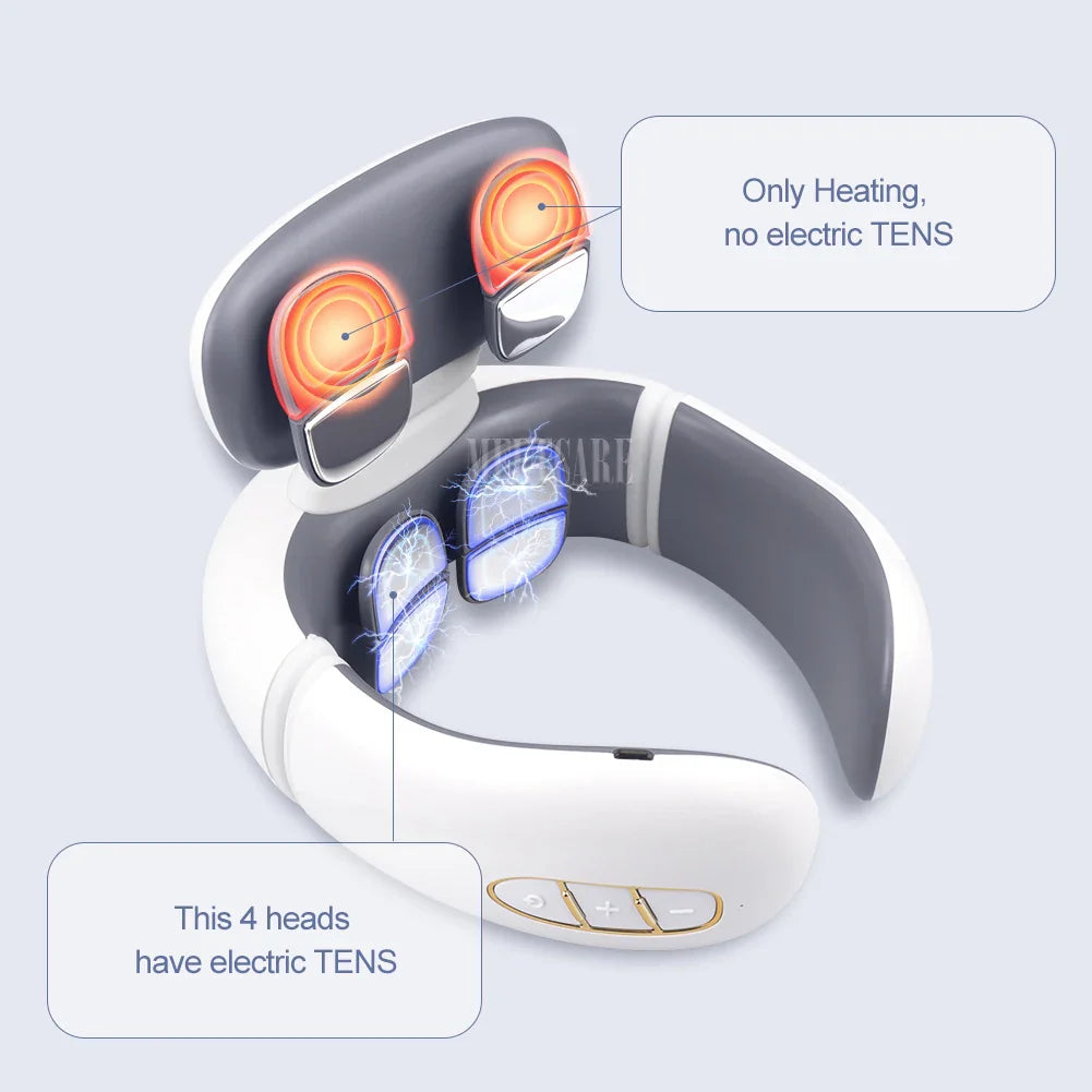Wireless Rechargeable Neck Massager for Pain Relief