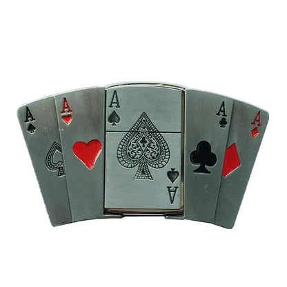 Vintage Gas Lighter Buckle Leather Belt