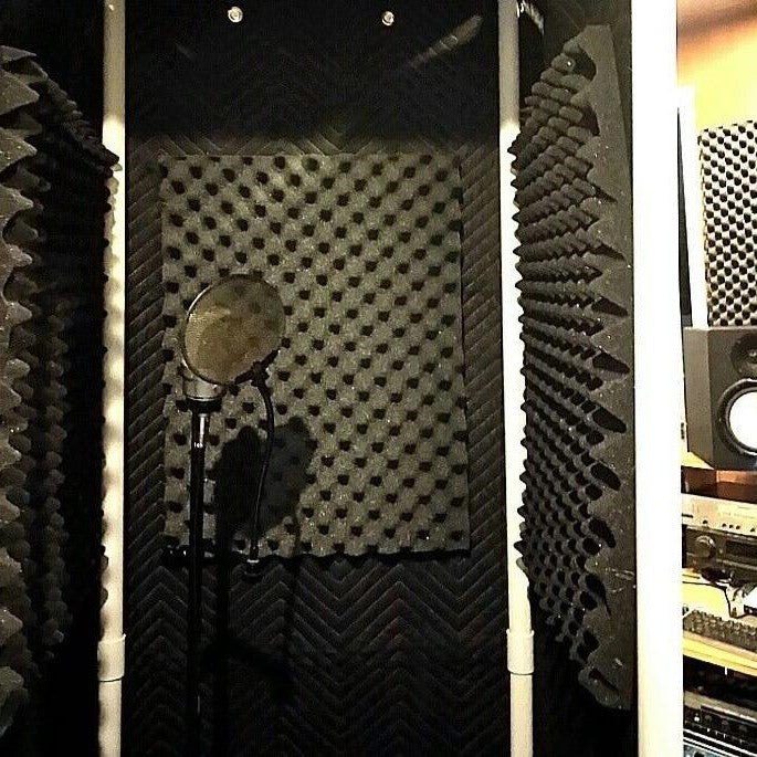 Compact Acoustic Vocal Recording Studio Booth