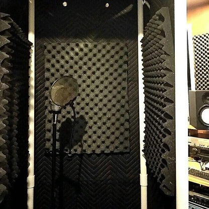 Compact Acoustic Vocal Recording Studio Booth