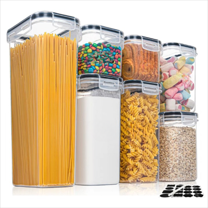 BPA-Free 7pc Kitchen Storage Container Set with Lids - Pexav