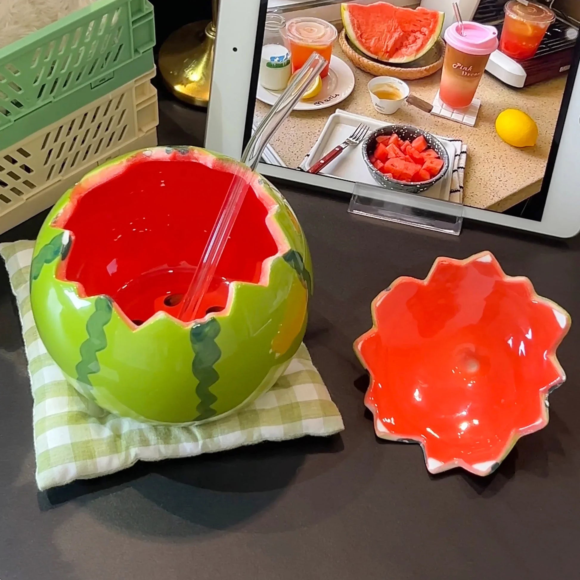 Fresh Fruit Pattern Ceramic Mug - Pexav