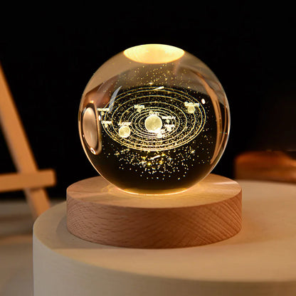 Colorful 3D Solar System Globe Lamp