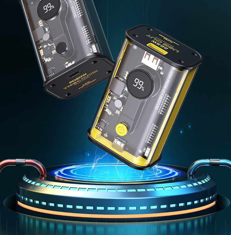 Clear LCD Portable Power Bank - Pexav