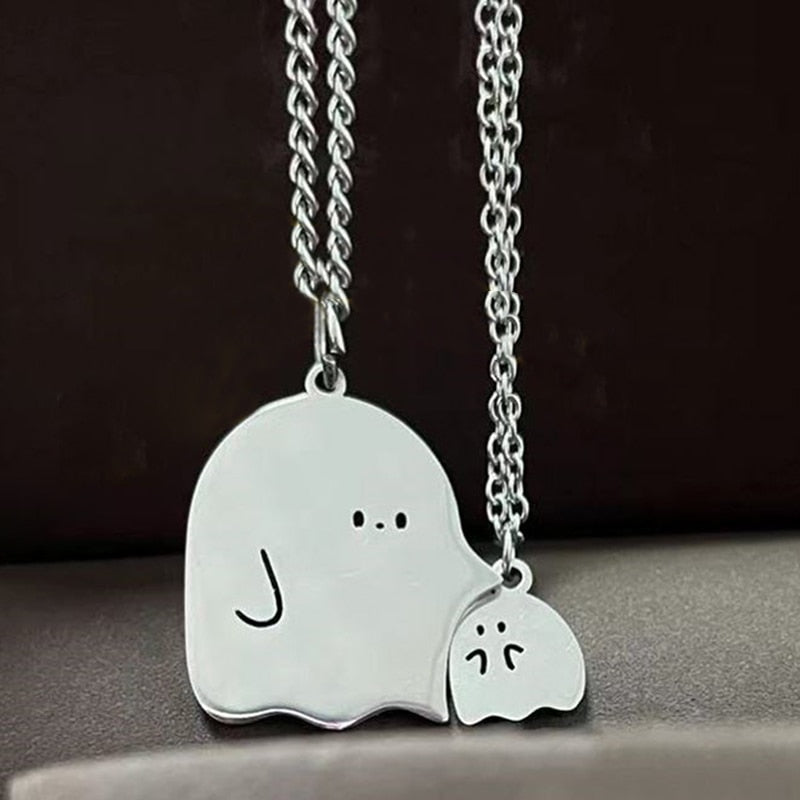 Adorable Ghost Lover Pendant Necklace - Pexav