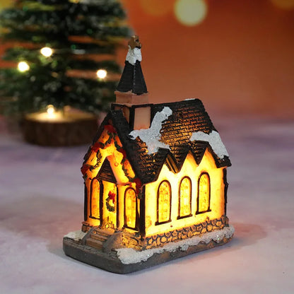 Festive LED Holiday Home Decor Figurines