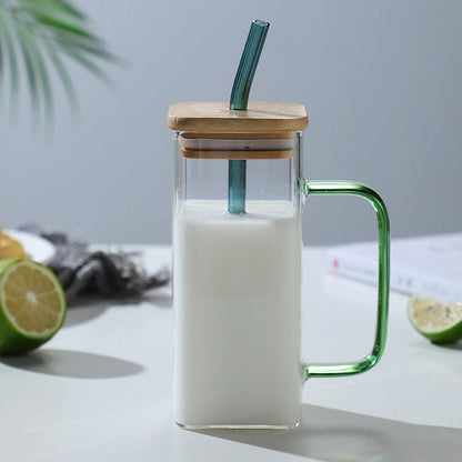 Big Modern Insulated Mug with Straw