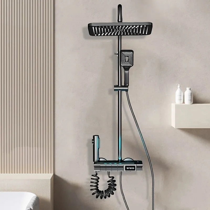 Luxury Rainfall LED Shower Head Light Set - Pexav