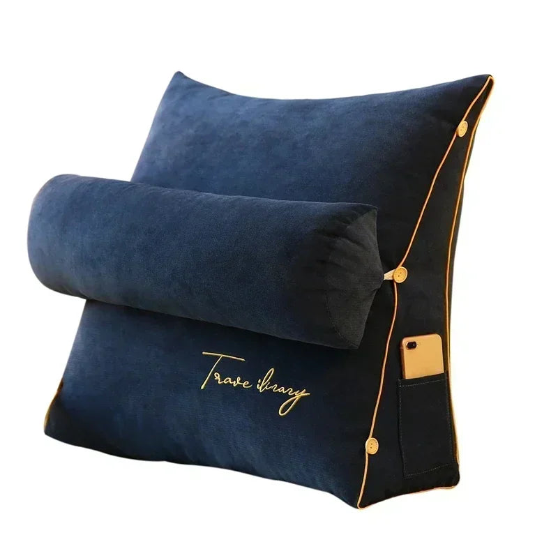 Comfortable Bed Pillow for Reading and TV Support