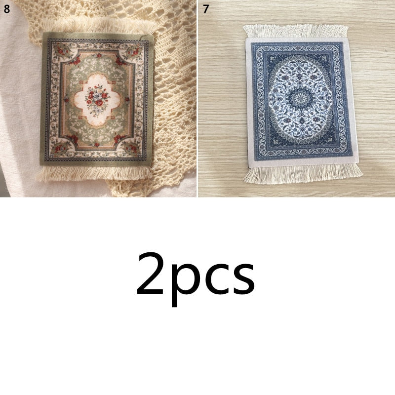 Small Round Rug Style Coffee Table Coaster