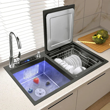 Compact Integrated Dishwasher Kitchen Sink Combo - Pexav