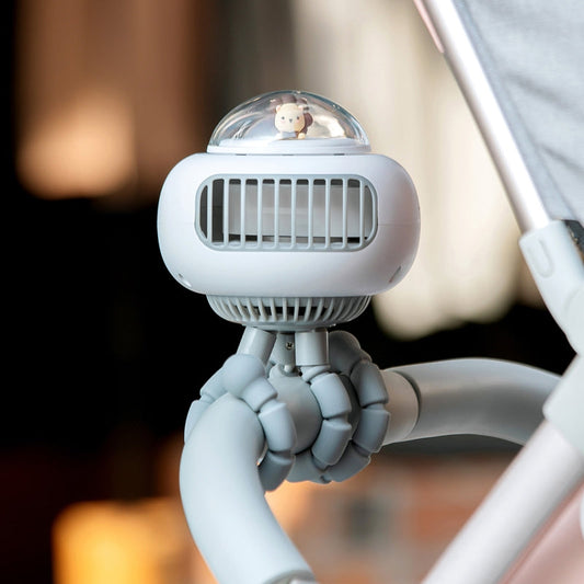 Compact Lightweight Baby Carriage Fan - Pexav