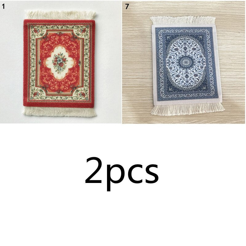 Small Round Rug Style Coffee Table Coaster