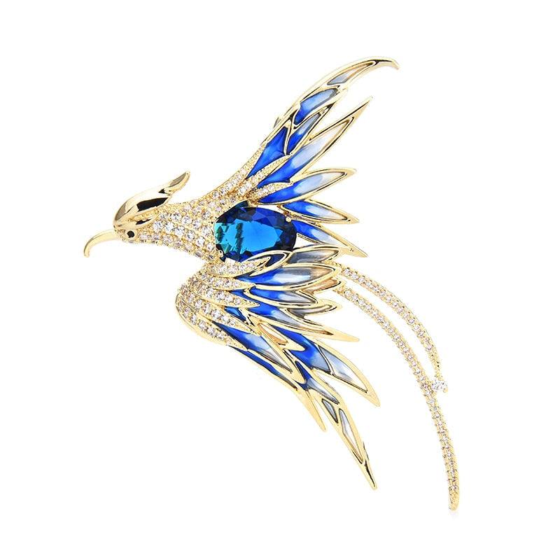 Vibrant Bird Pin Badge