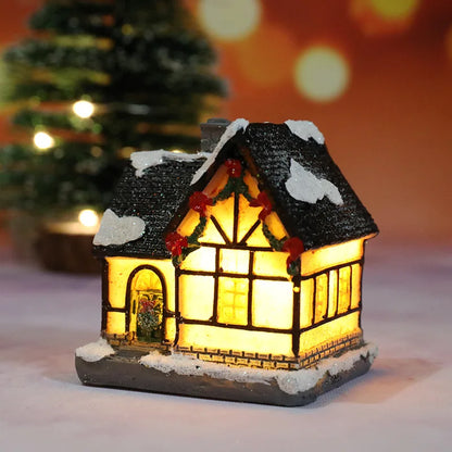 Festive LED Holiday Home Decor Figurines