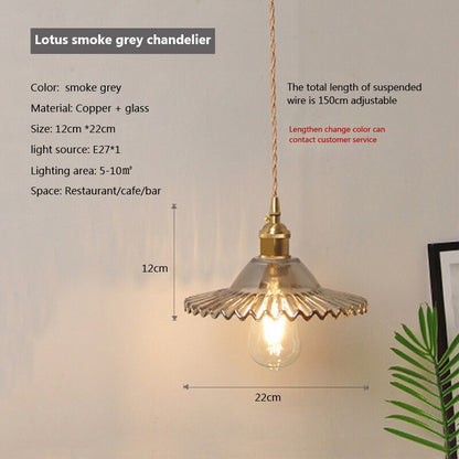 Clear Glass Drop Pendant Light