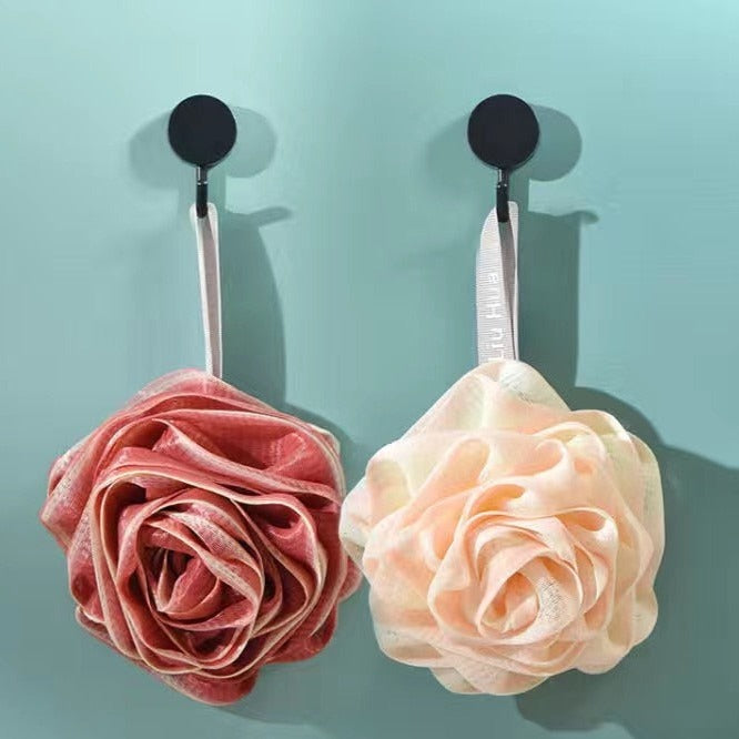 Soft Pink Exfoliating Bath Sponge