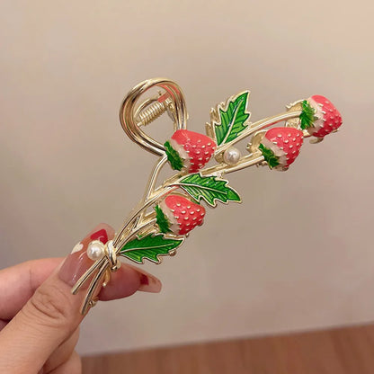 Pretty Flower Hair Slide Clamp
