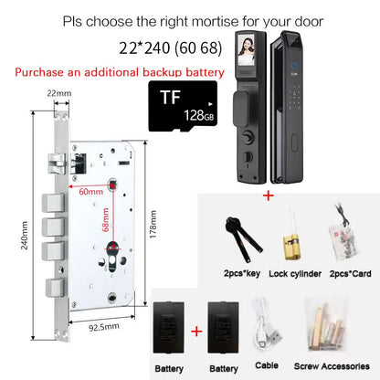 Advanced Biometric Digital Fingerprint Door Lock System