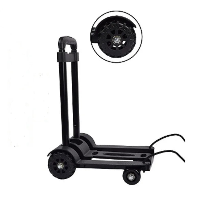 Collapsible Lightweight Dolly Cart with Adjustable Handle