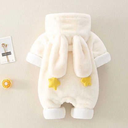 Soft Plush Snowflake Baby Romper