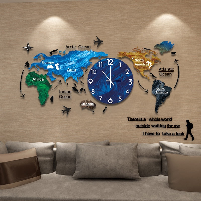 Decorative 3D Acrylic DIY Wall Clock