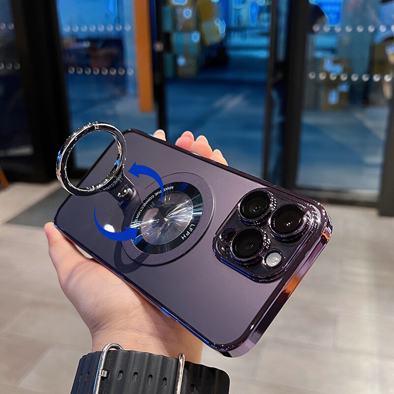 Clear Swivel iPhone Phone Case Protector