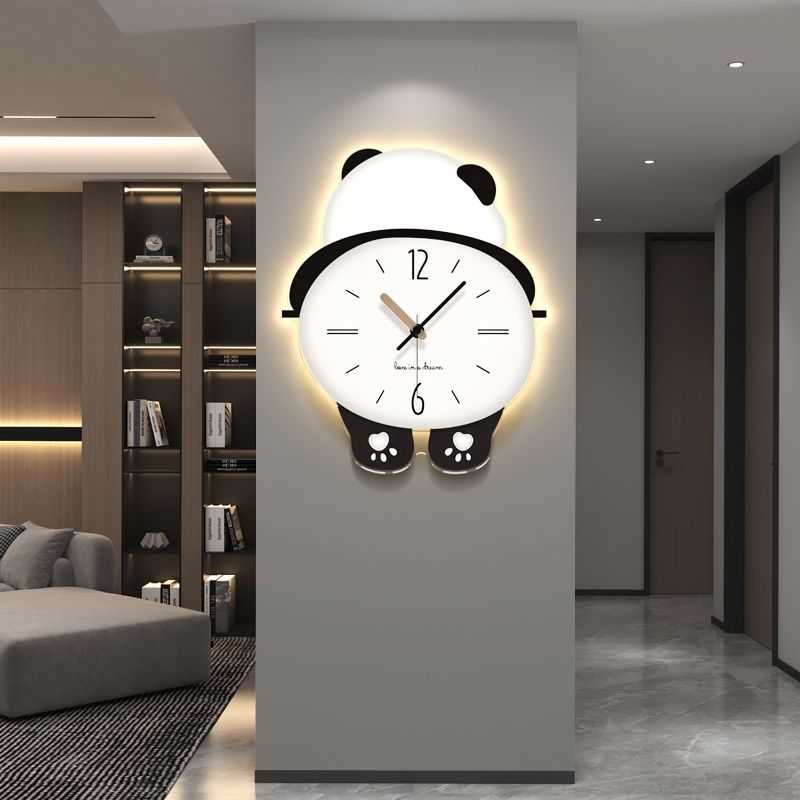 Cute Panda Decorative Wall Clock - Pexav