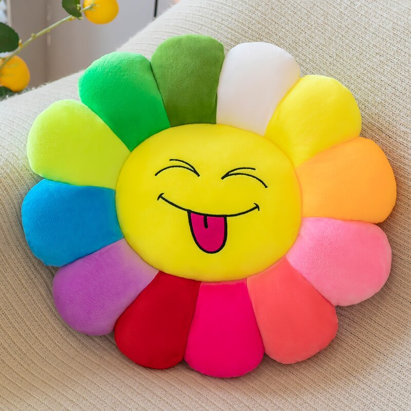 Bright Floral Soft Pillow Cushion