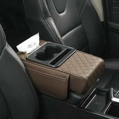 Premium Multi-Compartment Car Center Console Pad