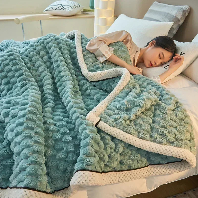 Soft Plush Fall Throw Blanket