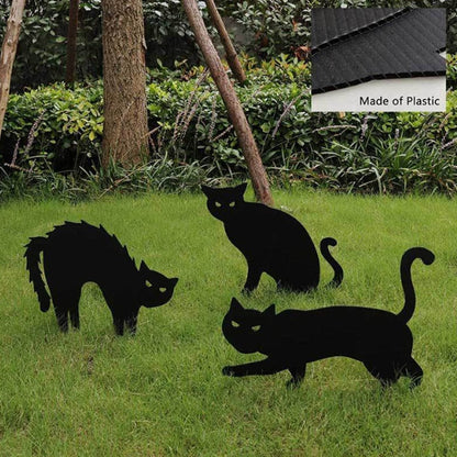 3Pcs Cute Kitty Outdoor Decorations - Pexav