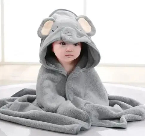 Cute Animal Hooded Baby Robe