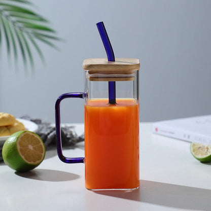 Big Modern Insulated Mug with Straw