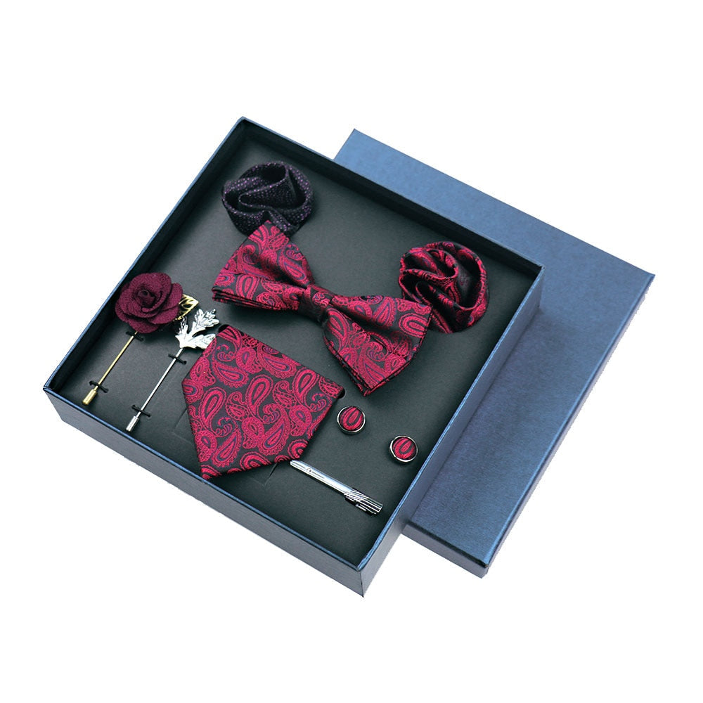 Premium Mens Silk Tie Boxed Set