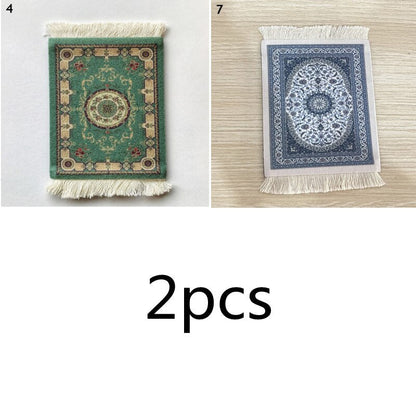 Small Round Rug Style Coffee Table Coaster