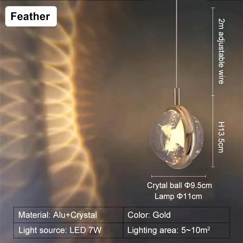 Colorful Crystal Spinner LED Mood Lamp