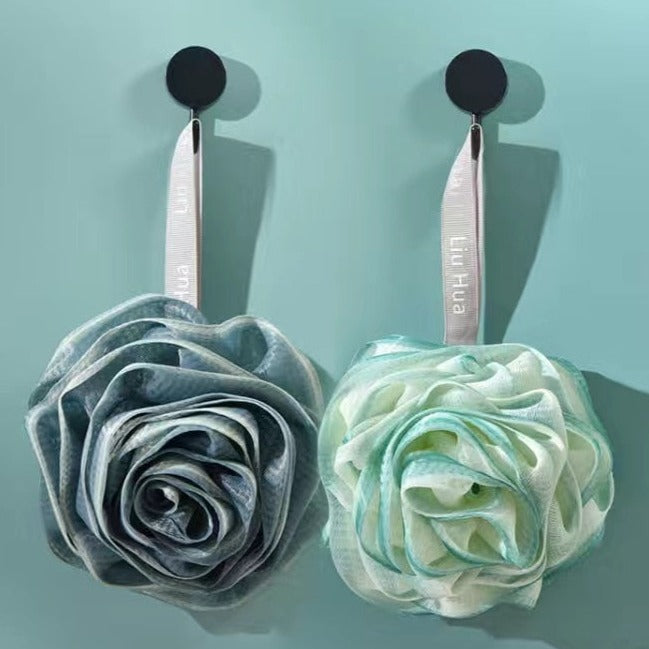 Soft Pink Exfoliating Bath Sponge