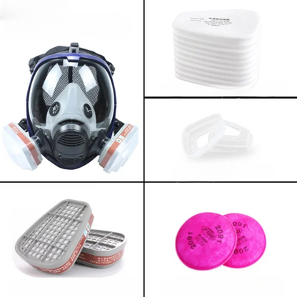 Breathable Face Mask with Clear Lens and Air Purifying Filters
