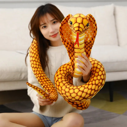 Vibrant Snake Stuffed Animal - Pexav