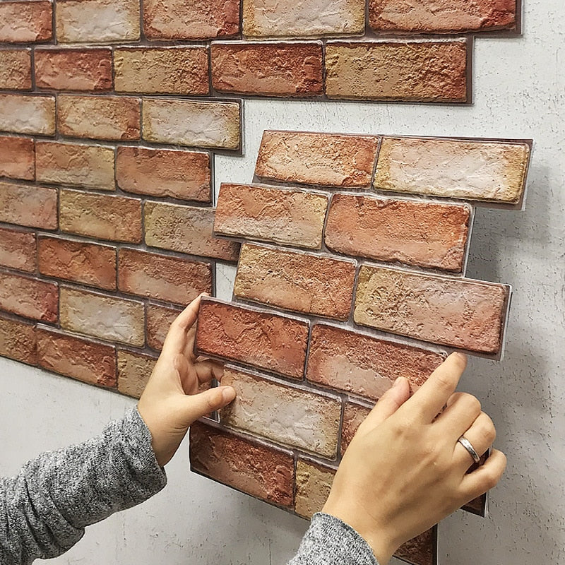 Textured Brick Design Wall Covering - Pexav