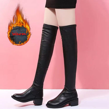 Fashionable Ribbon Stretch Ankle Women Boots