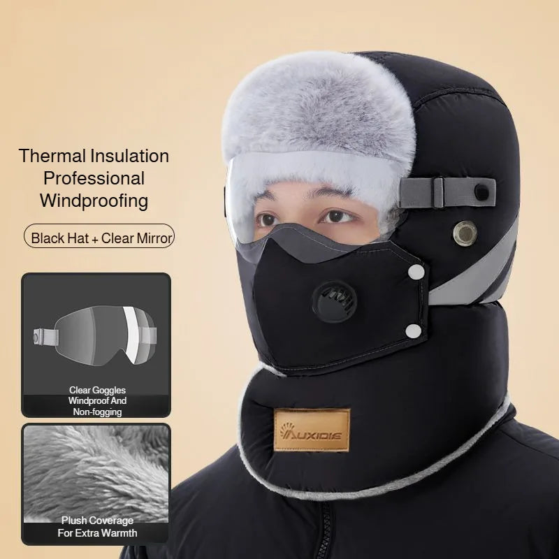 Warm Waterproof Cold Weather Face Mask Hat