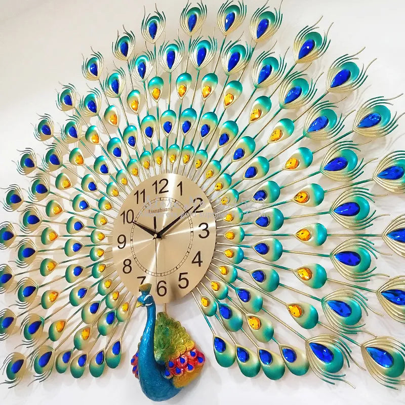 Vibrant Colorful Bird Wall Clock - Pexav